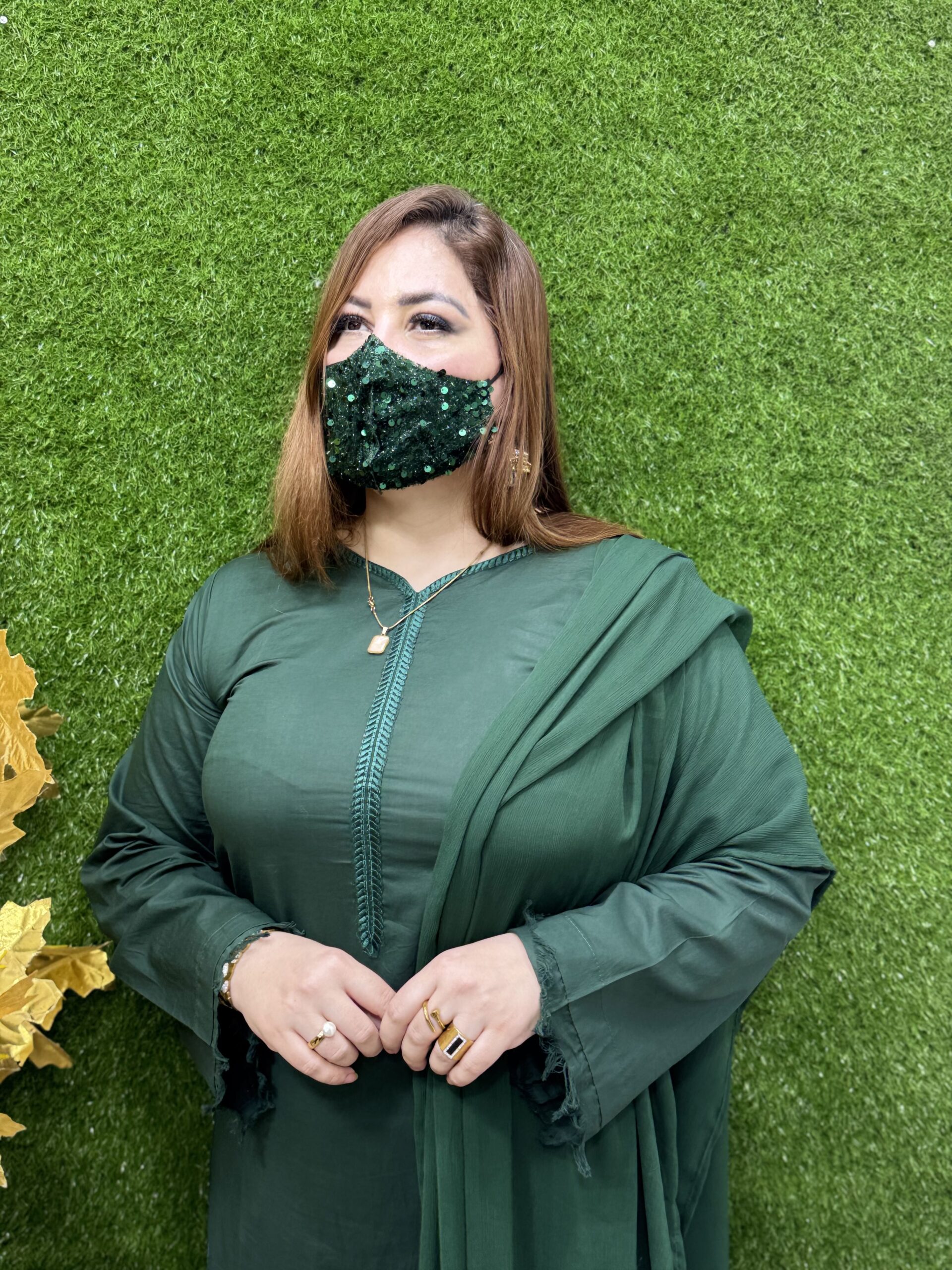 3 PC Embroidery Luxury Lawn Fabric - Image 4