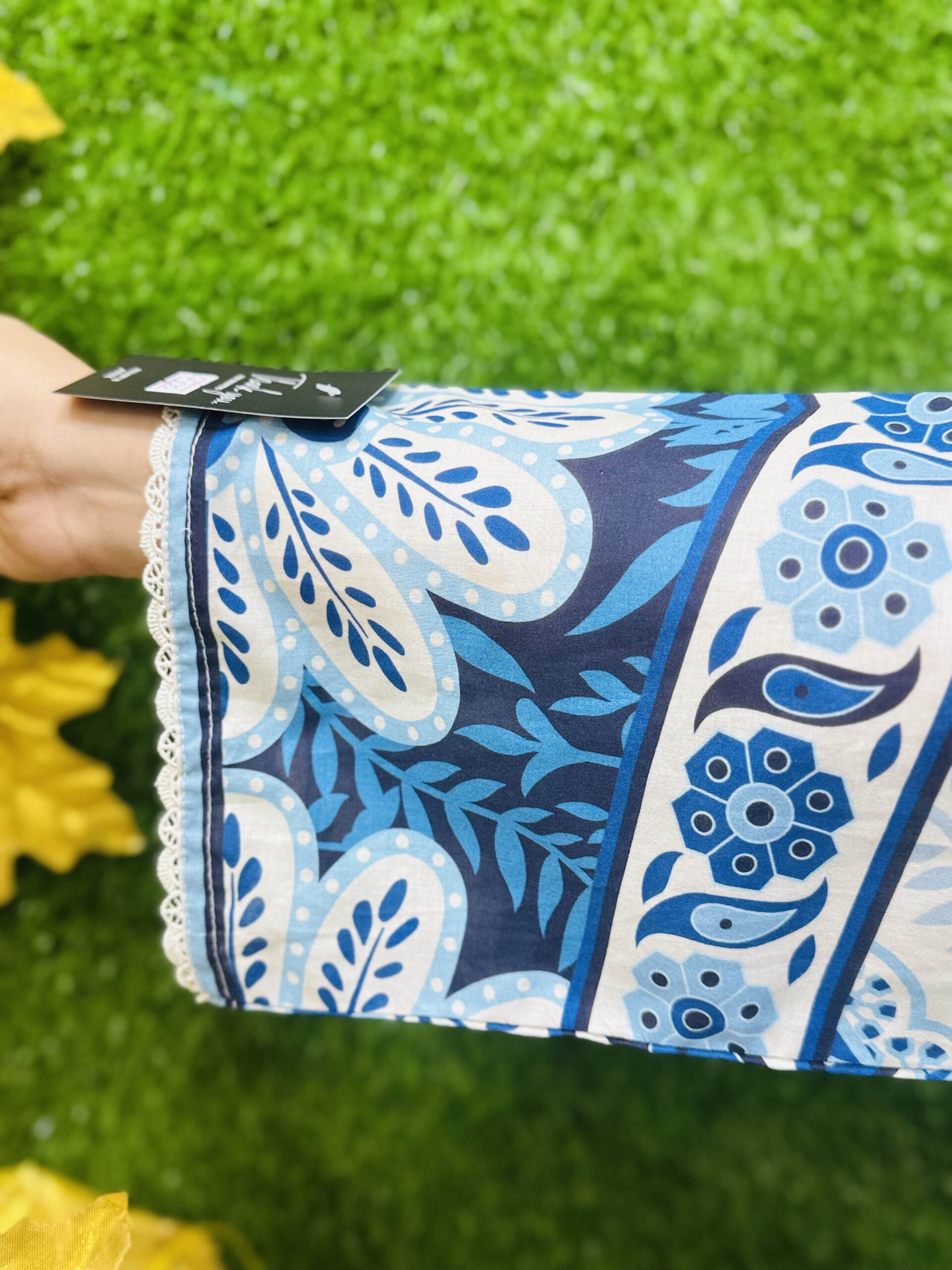 3 PC Printed Lawn Fabric - Image 5