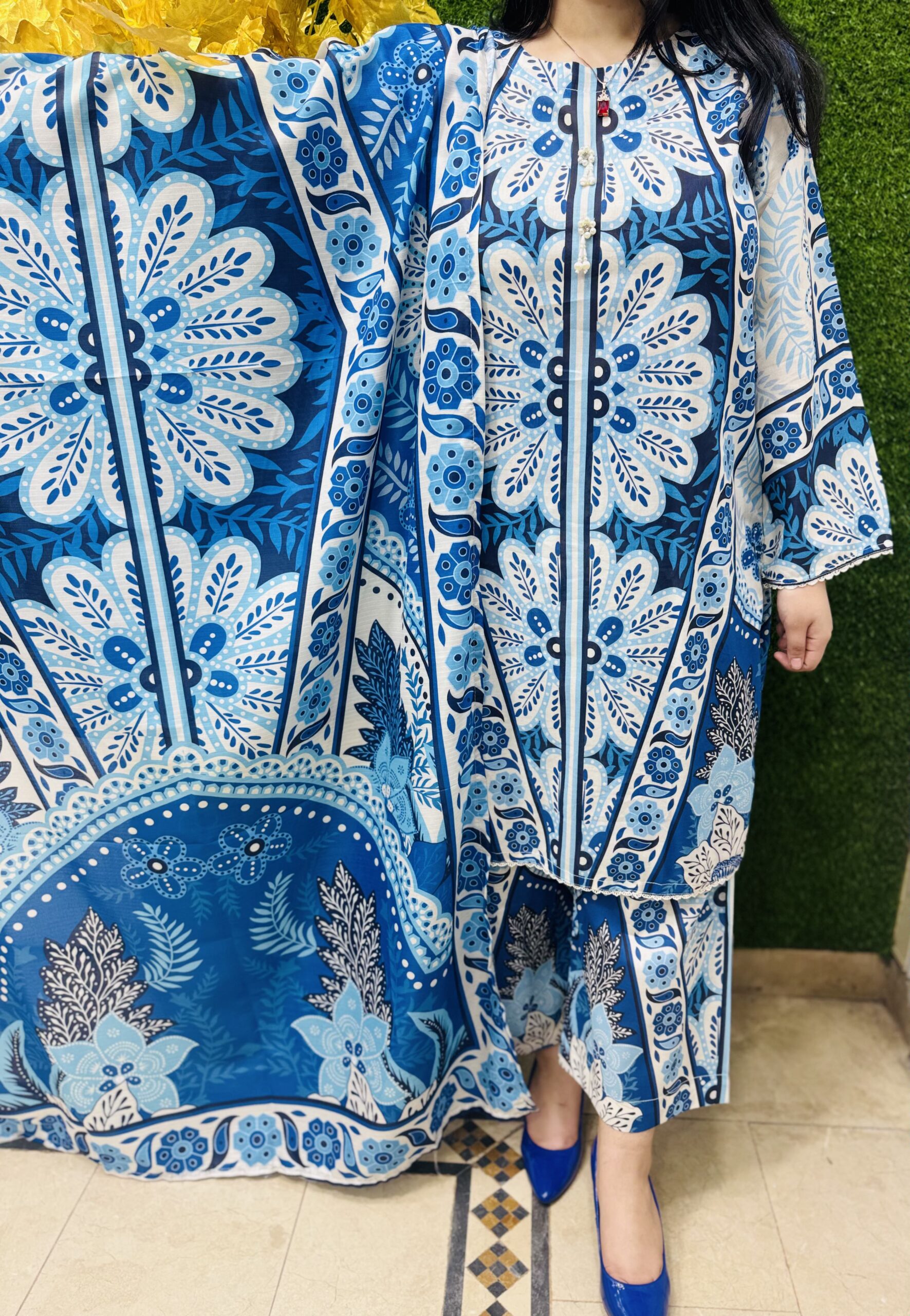 3 PC Printed Lawn Fabric