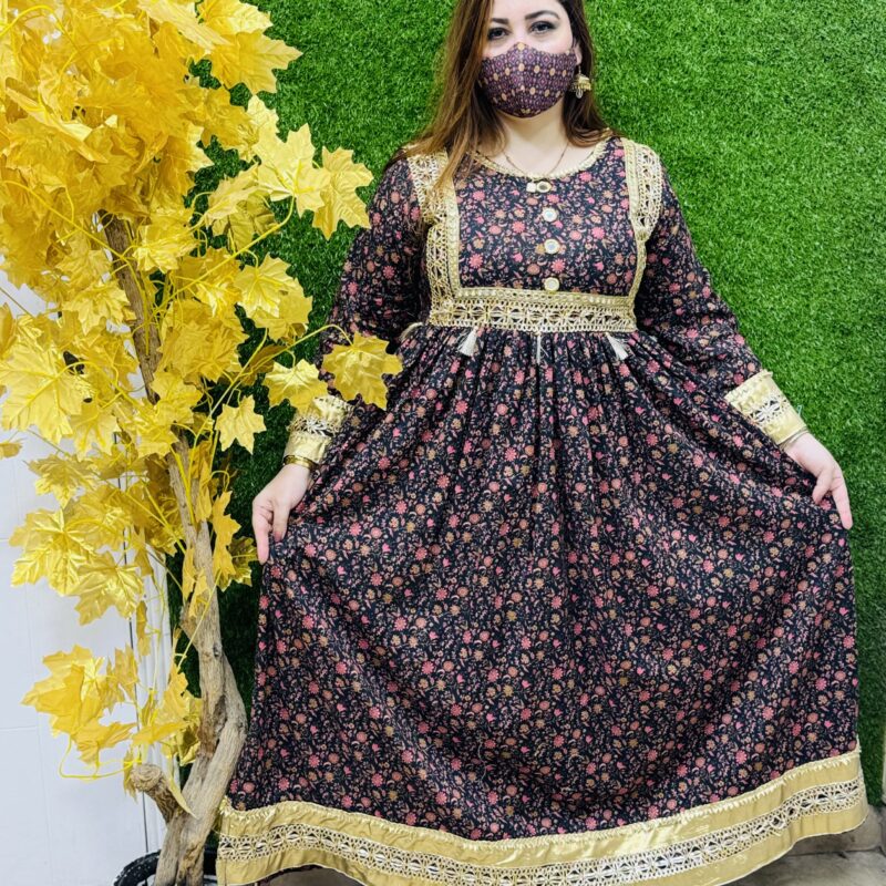 2 PC Embroidery Printed Lawn Fabric