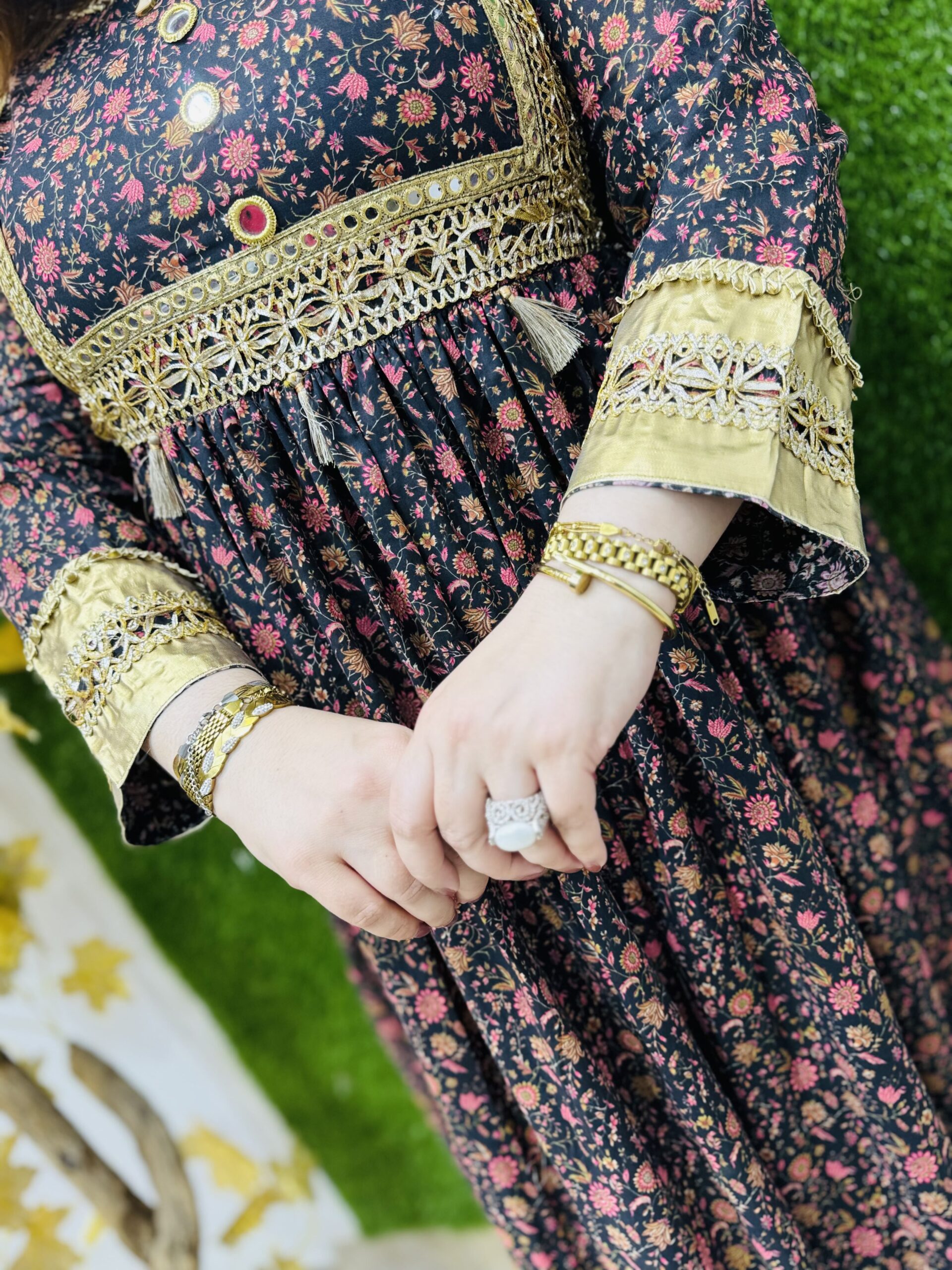 2 PC Embroidery Printed Lawn Fabric - Image 2