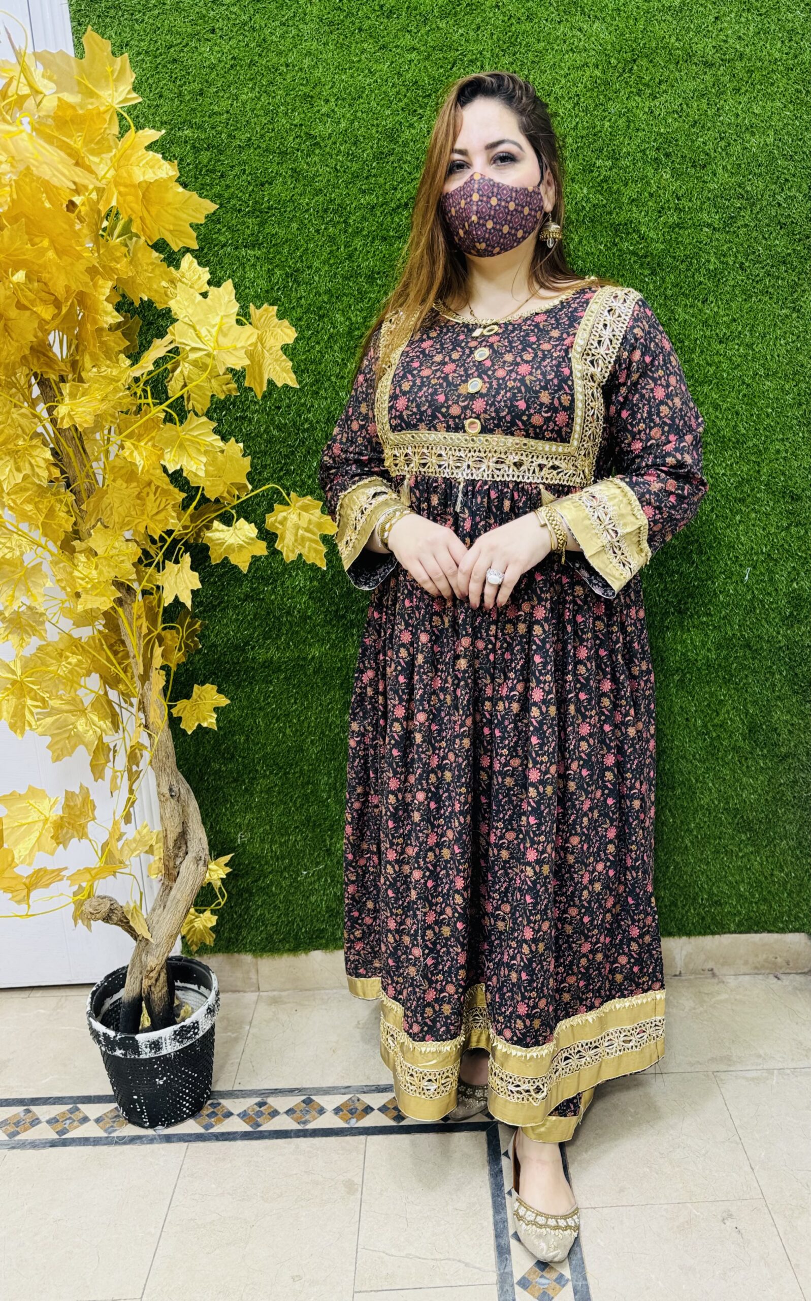 2 PC Embroidery Printed Lawn Fabric - Image 3