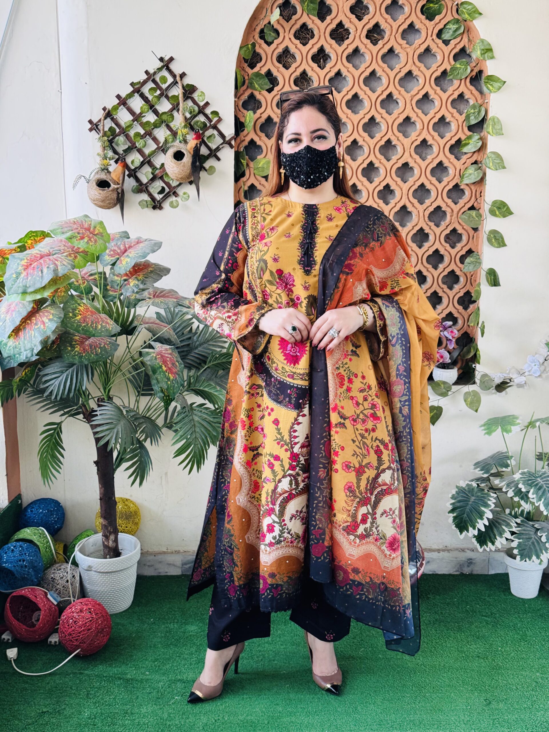 3 PC Printed Lawn Fabric - Image 2