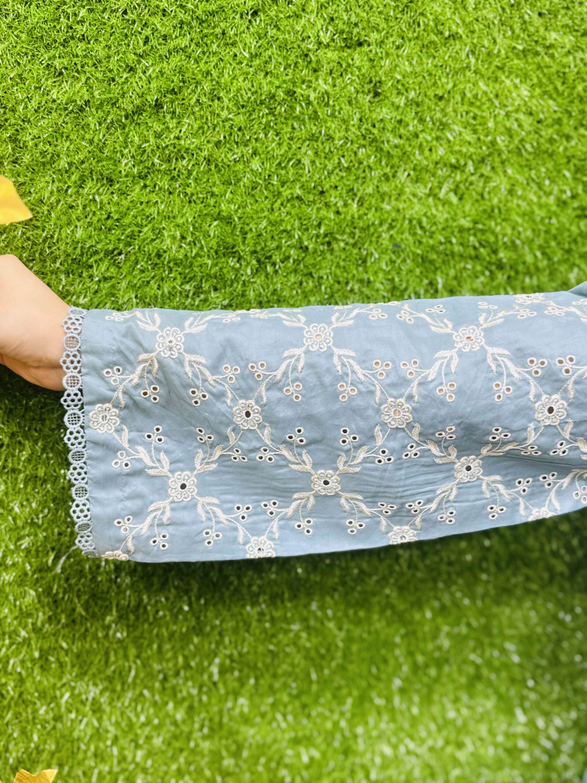 3 PC Printed Lawn Fabric - Image 5