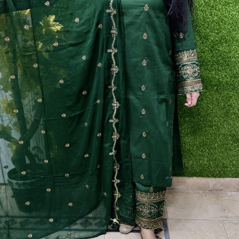 3 PC Embroidery Lawn Fabric