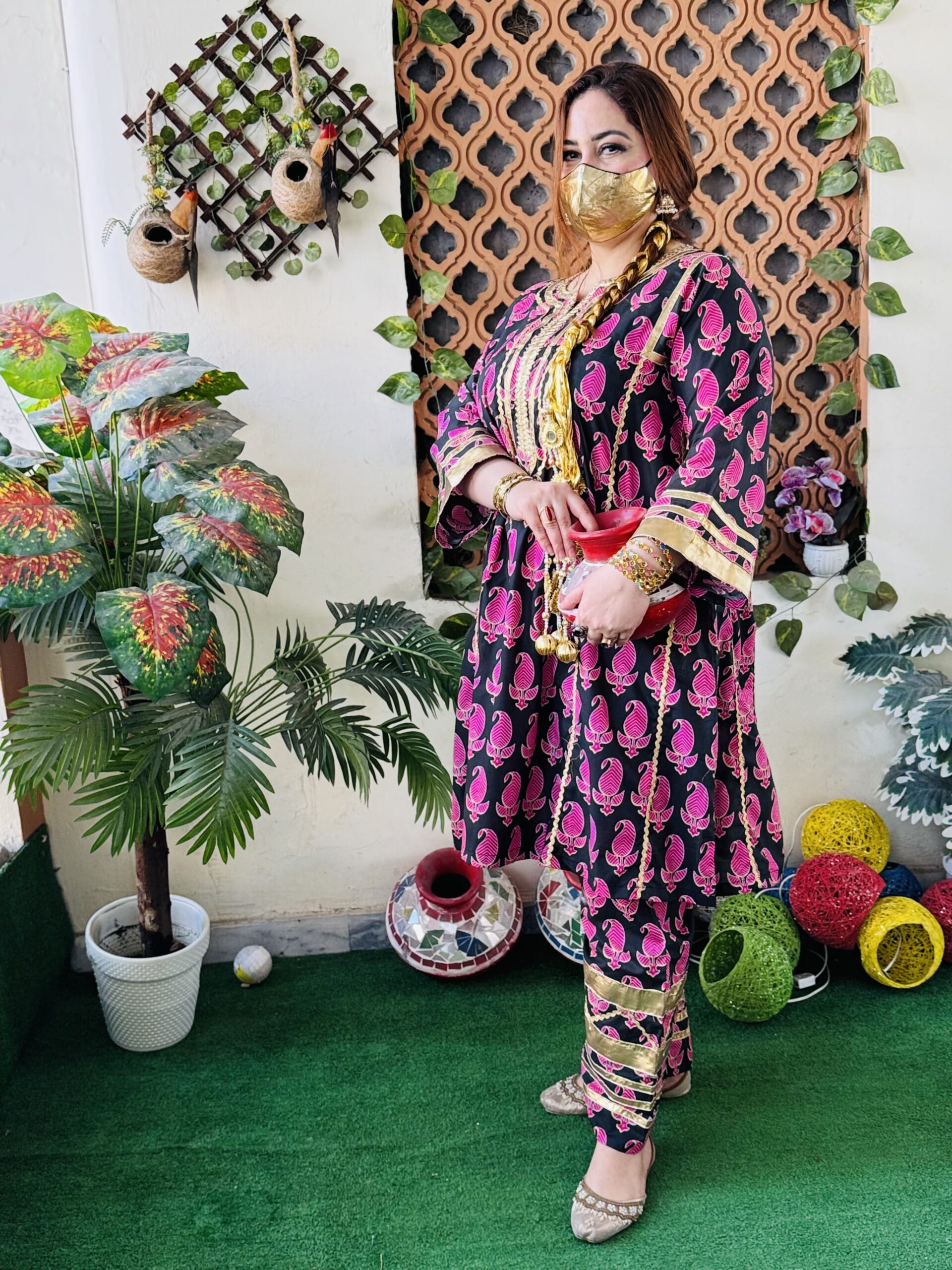 2 PC Embroidery Printed Lawn Fabric - Image 2