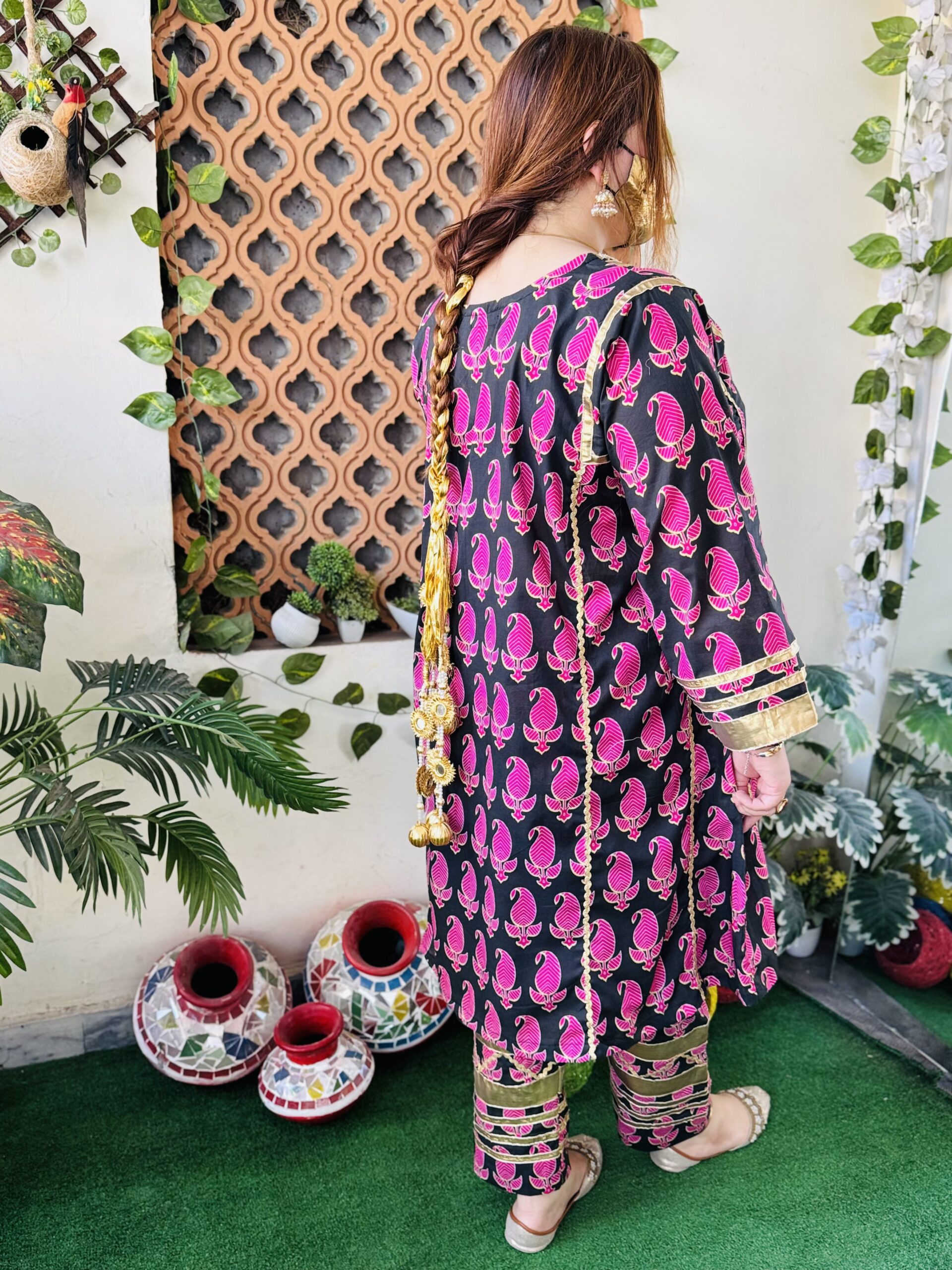 2 PC Embroidery Printed Lawn Fabric - Image 3