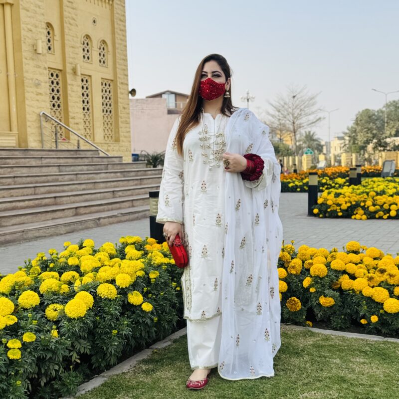 3 PC Embroidery Lawn Fabric