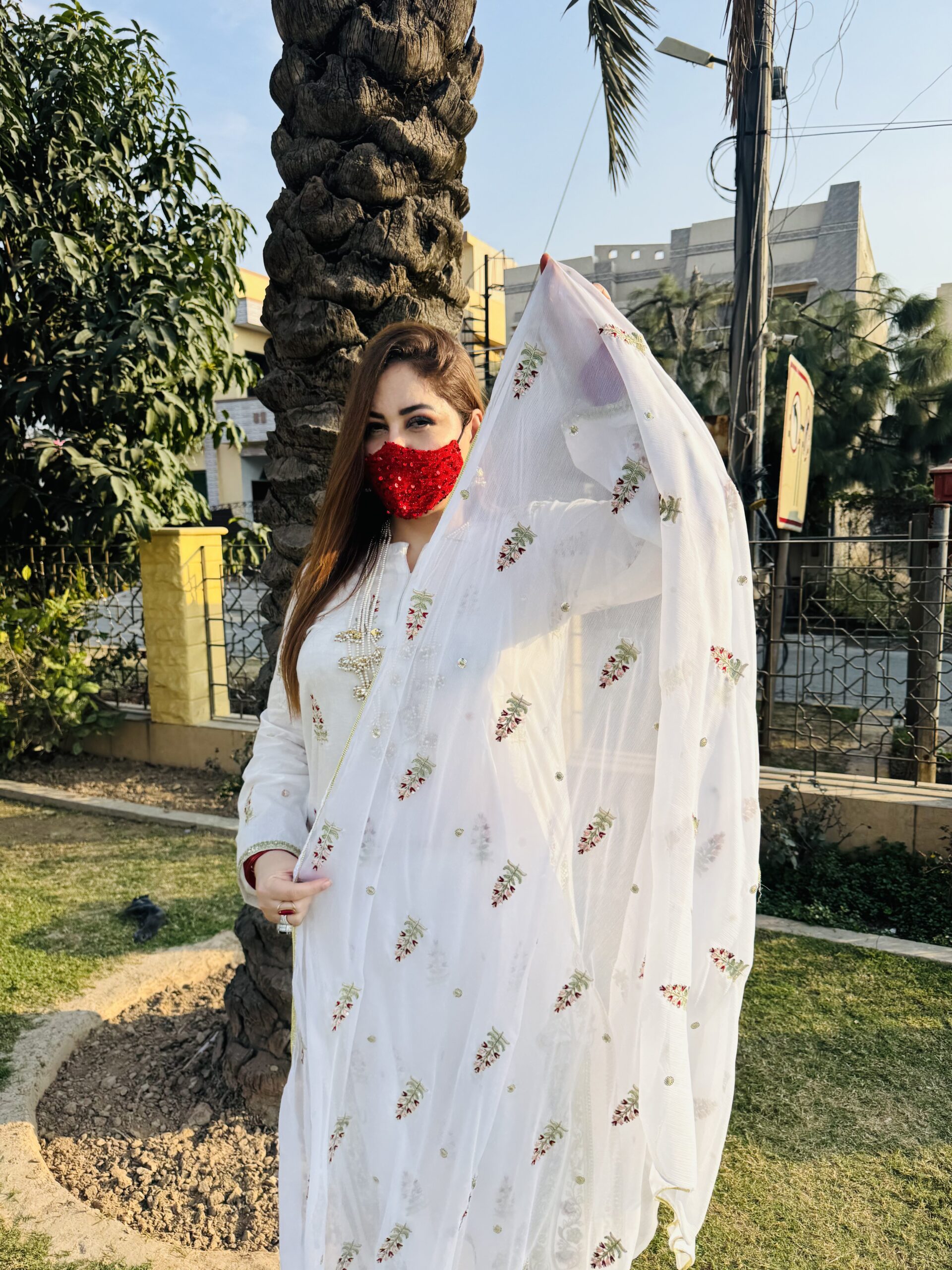 3 PC Embroidery Lawn Fabric - Image 6