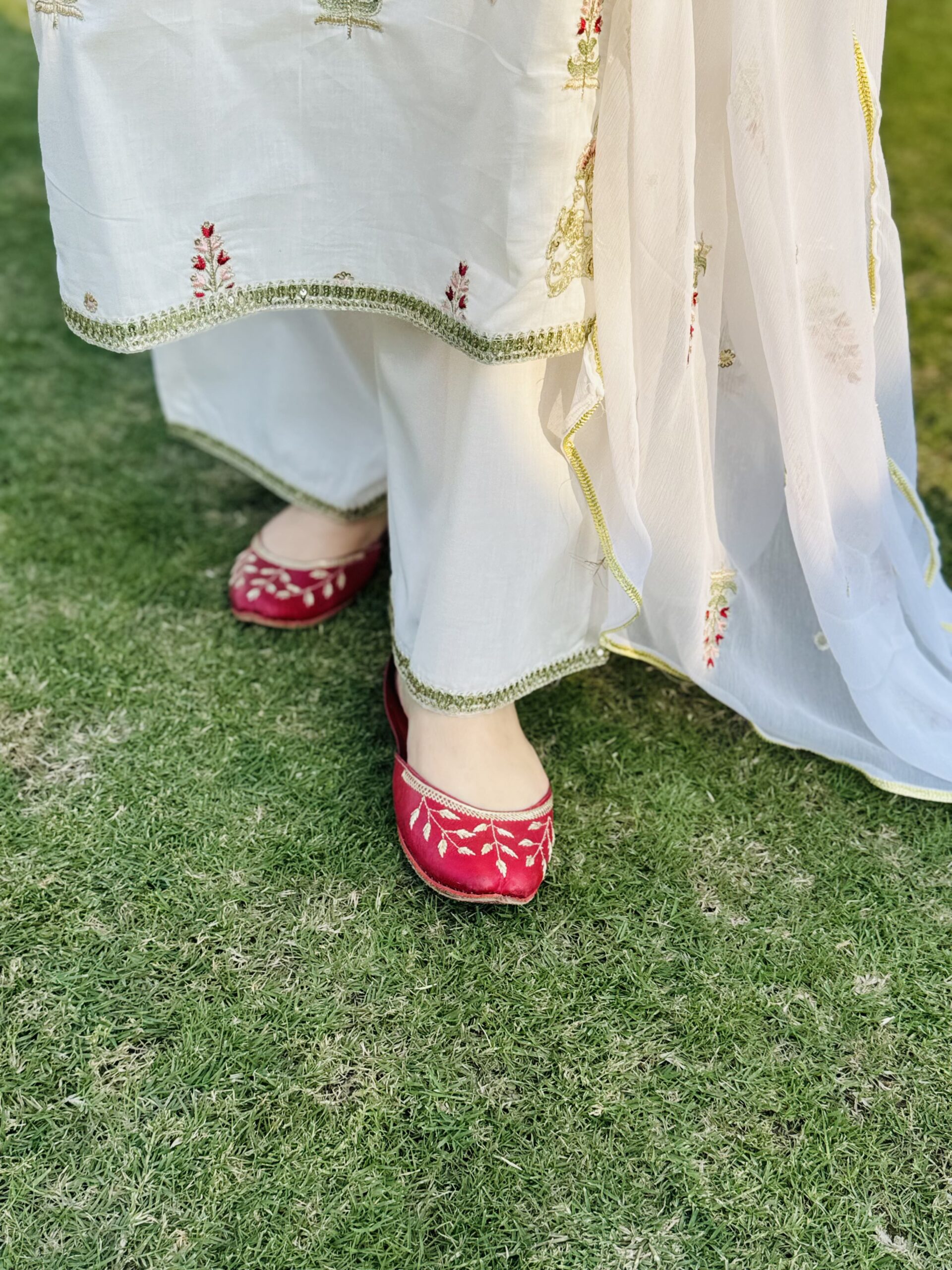 3 PC Embroidery Lawn Fabric - Image 4