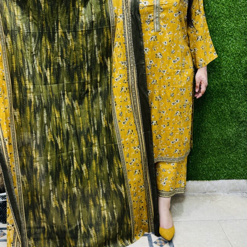 3 PC Printed Lawn Fabric