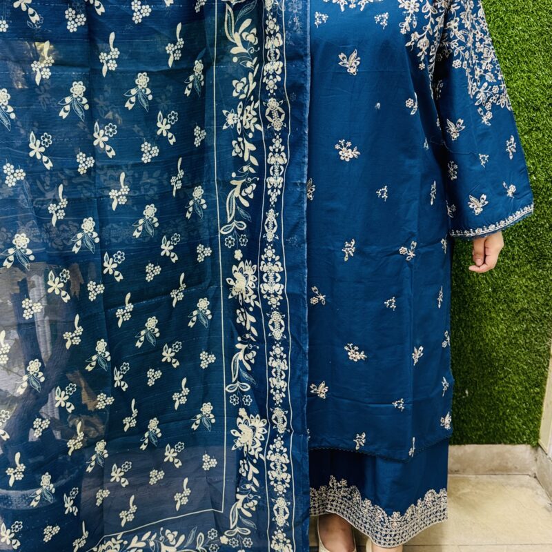 3 Pc Embroidery Lawn