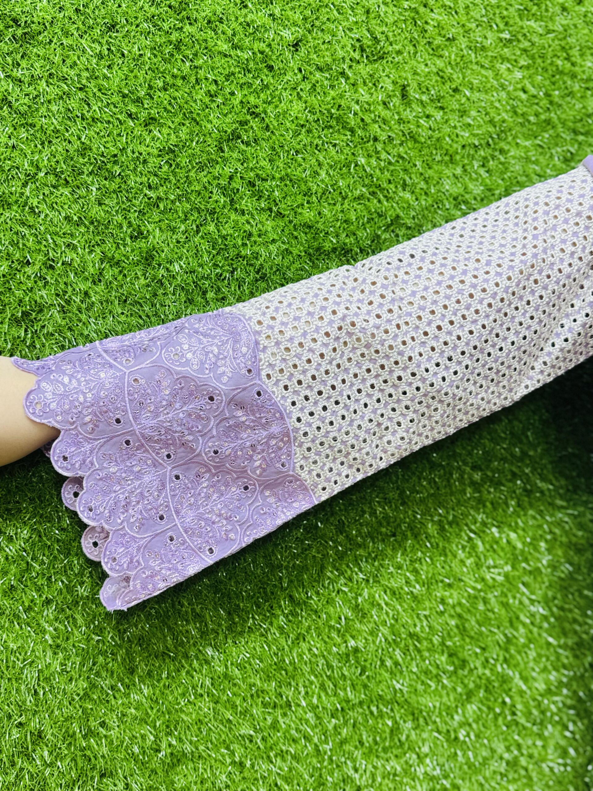 3 Pc Embroidery Lawn Fabric - Image 3